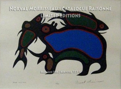 Norval Morrisseau Print - Bear and Fish_small